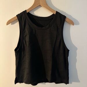 Lululemon // Train To Be Mesh Cropped Tank Top